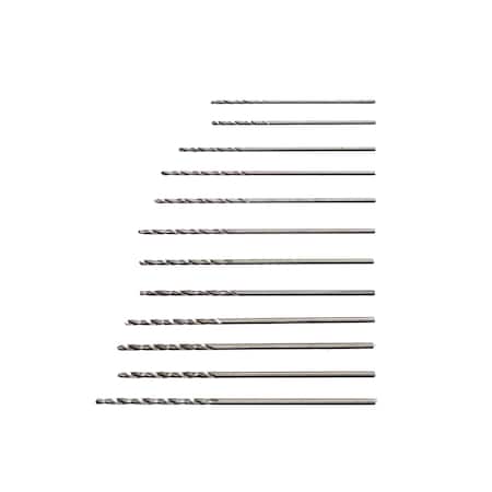 Excel Blades Assorted Carbon Steel Mini Micro Hobby Drill Bits No 60 - No 70, 12pcs, 12pk 55521